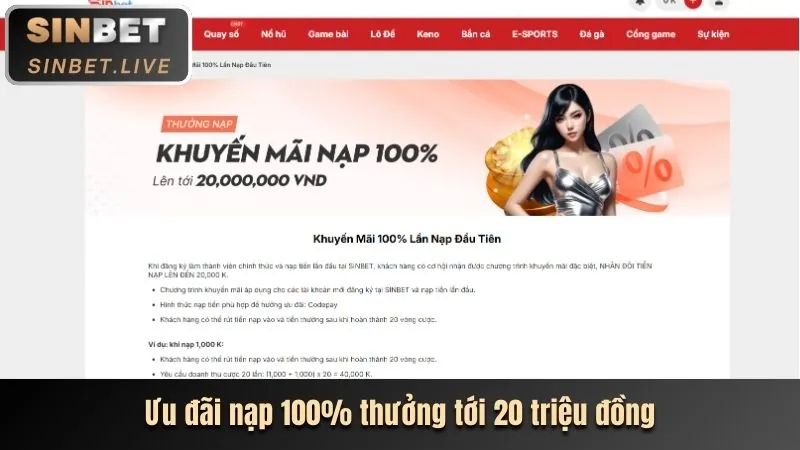 Nạp tiền lần đầu